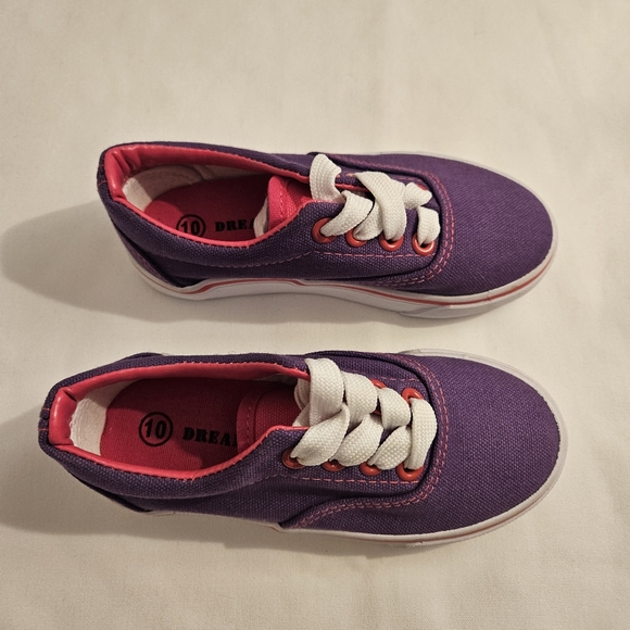 NEW!! Purple with pink trim sneakers!! - Picture 3 of 6